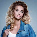 A girl with jeans shirt